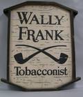 Wally FrankTobacconist Painted Wooden DoubleSided Trade Sign