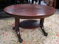 Georgianstyle Oval Carved Mahogany Center Table