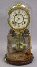 Ansonia Clock Co Shelf Clock under Glass Dome