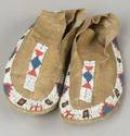 Plains Beaded Hide Moccasins