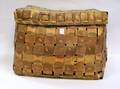 Northeast Native American Paint Decorated Lidded Woven Splint Basket
