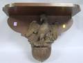 Federalstyle Carved Mahogany Eagle Bracket Shelf