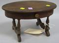 Dolls Victorian Mahogany Oval Center Table
