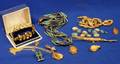 Group of Egyptian and Greek Gold Mounted and Costume Jewelry