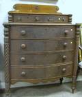 Classical Mahogany and Mahogany Veneer Bowfront Bureau