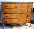 Inlaid Mahogany Veneer Bowfront Chest of Drawers
