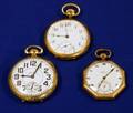 Three Waltham OpenFace Pocket Watches