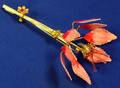 Vendome Goldtone and Pink Enamel Flowerform Brooch