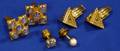 Two Pairs of Gold Cuff Links and Two Tie Tacks