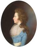 Attributed to James Sharples Sr British 17511811 Portrait of a Young Woman