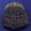 Silver and Gemset Silk Purse