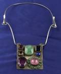 Artist Designed Sterling Silver and Gemset Necklace