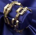 Two Retro 14kt Gold Bracelets
