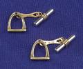 18kt Bicolor Gold Cuff Links