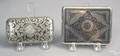 Russian silver and niello decorated cigarette case early 19th c