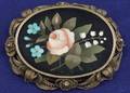 Antique Pietra Dura Brooch