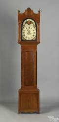 Berks County Pennsylvania Federal cherry tall case clock ca 1815