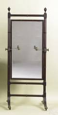 Regency mahogany cheval mirror ca 1815