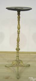 Carved and turned ivory and rosewood candlestand 19th c