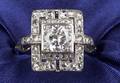 Art Deco Platinum and Diamond Ring