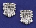 Art Deco Platinum and Diamond Dress Clips