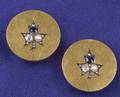Antique 18kt Gold Diamond and and Gemset Cuff Buttons