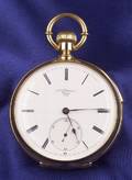 Gentlemans 18kt Gold Open Face Minute Repeating Pocket Watch L Audemars