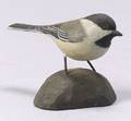 Jess Blackstone Carved Miniature Chickadee Figure