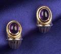 18kt Bicolor Gold and Amethyst Earclips Boucheron