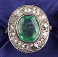 Emerald and Diamond Ring