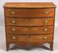 Federal Cherry and Cherry Veneer Bowfront Chest of Drawers