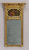 Federal Gilt Gesso and Wood Mirror