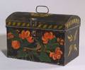 Paint Decorated Tin Document Trunk