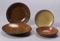 Four Redware Plates