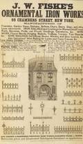 JW FISKES ORNAMENTAL IRON WORKS Broadside
