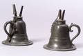 Pair of Pewter Hand Lamps