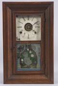 Miniature Mahogany Ogee Shelf Clock