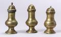 Three Brass Pepper Pots