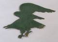 Green Painted Sheet Iron Eagle Weather Vane