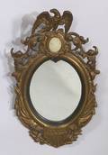 Gilded Patriotic Cast Iron Mirror
