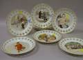 Set of Eight Bing  Grondahl Carl Larssons Reticulated Porcelain Collectors Plates