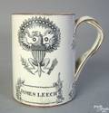 English transfer decorated mug late 18thearly 19th c