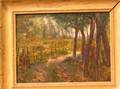 Framed Oil of a Woodland Interior