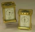 Two French Brass and Glass Carriage Clocks
