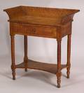 Classical Tiger Maple Chamber Stand