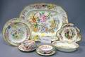 177Piece Assembled Mostly Mintons Enameled Chinese Pattern Porcelain Partial Dinner Service