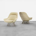 Warren Platner   lounge chairs pair