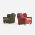 Roy McMakin   pair of Swivel Wingback chairs for the Young residence Chicago