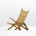 Hans J Wegner   Rare Dolphin lounge chair