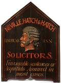 SOLICITORS LAW OFFICE WOOD STREET SIGN C19TH C